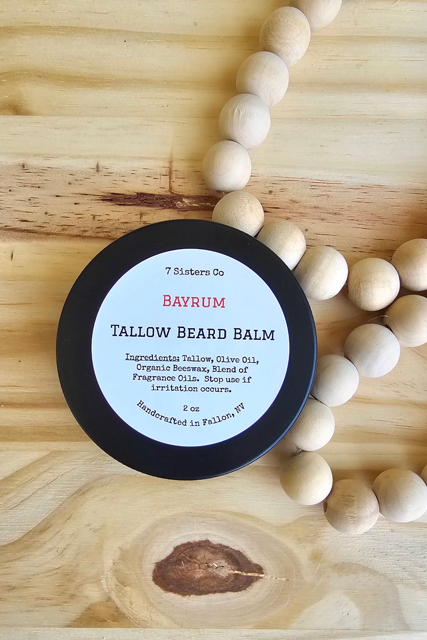 Tallow Beard Balm- Full Size 2oz