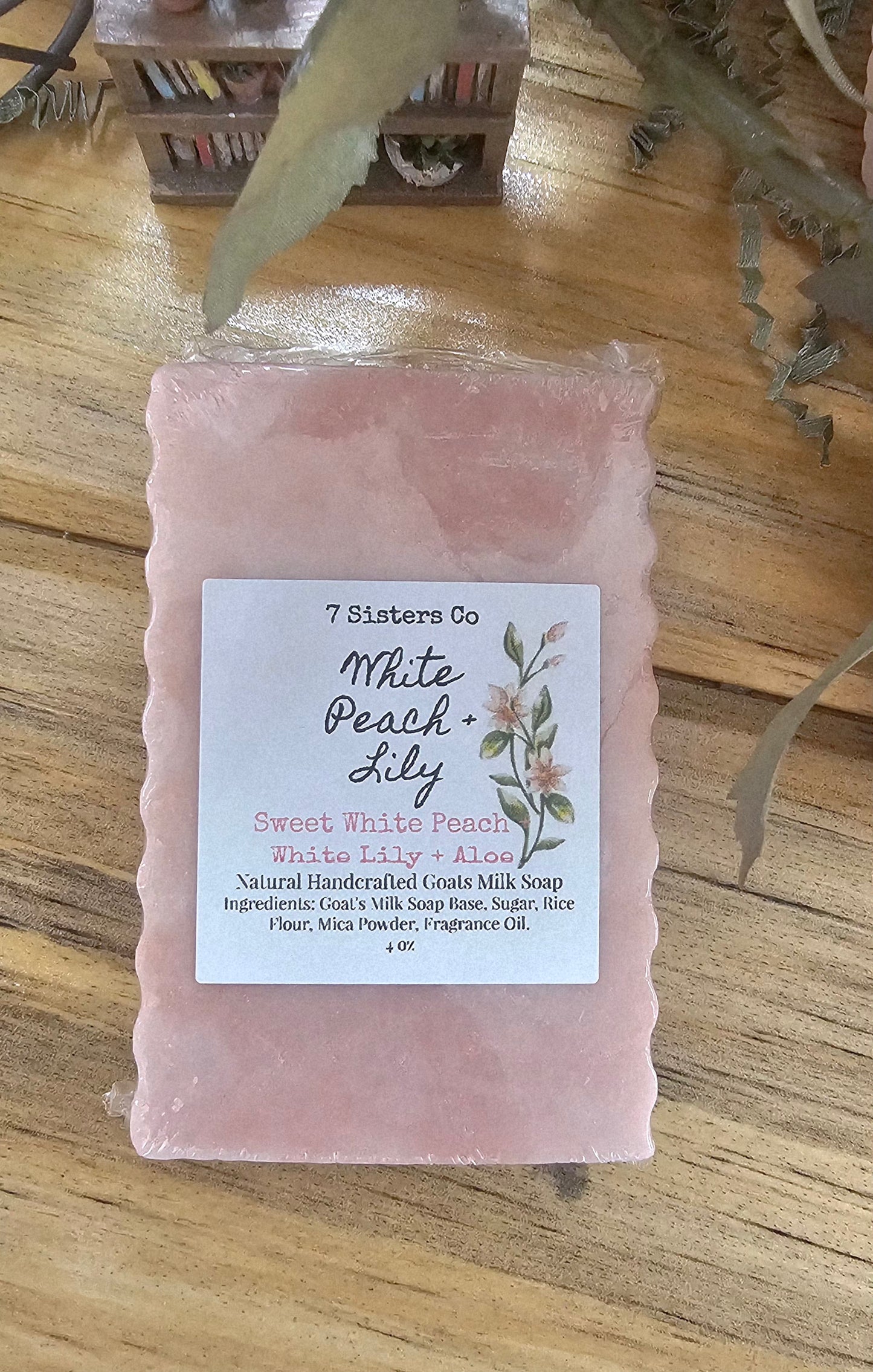 White Peach Lily Body Bar