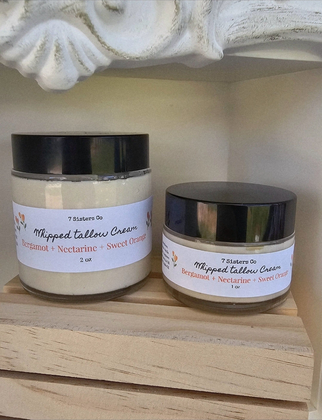 Bergamot + Nectarine w/ Sweet Orange 🍊 Whipped Tallow Cream