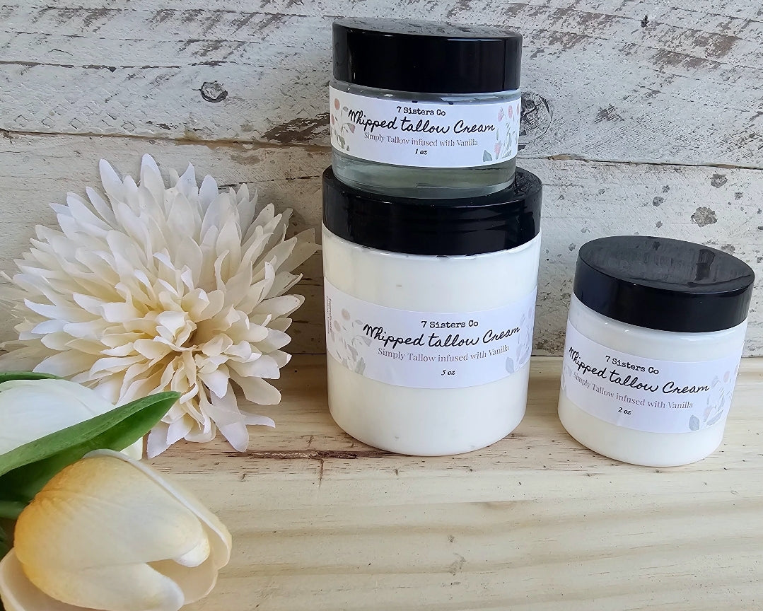 Vanilla| No Oils| Whipped Tallow Cream