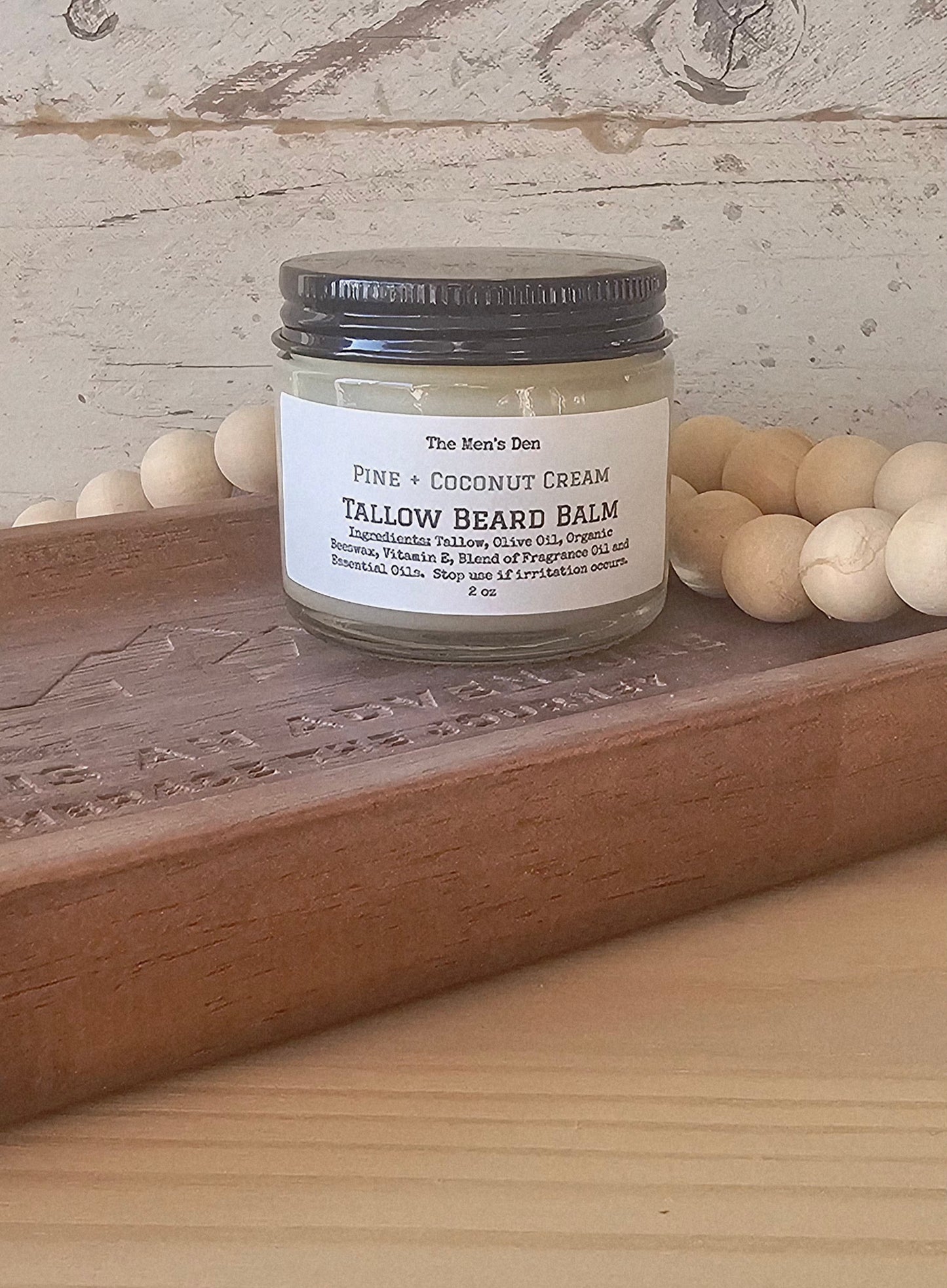 Tallow Beard Balm- Full Size 2oz