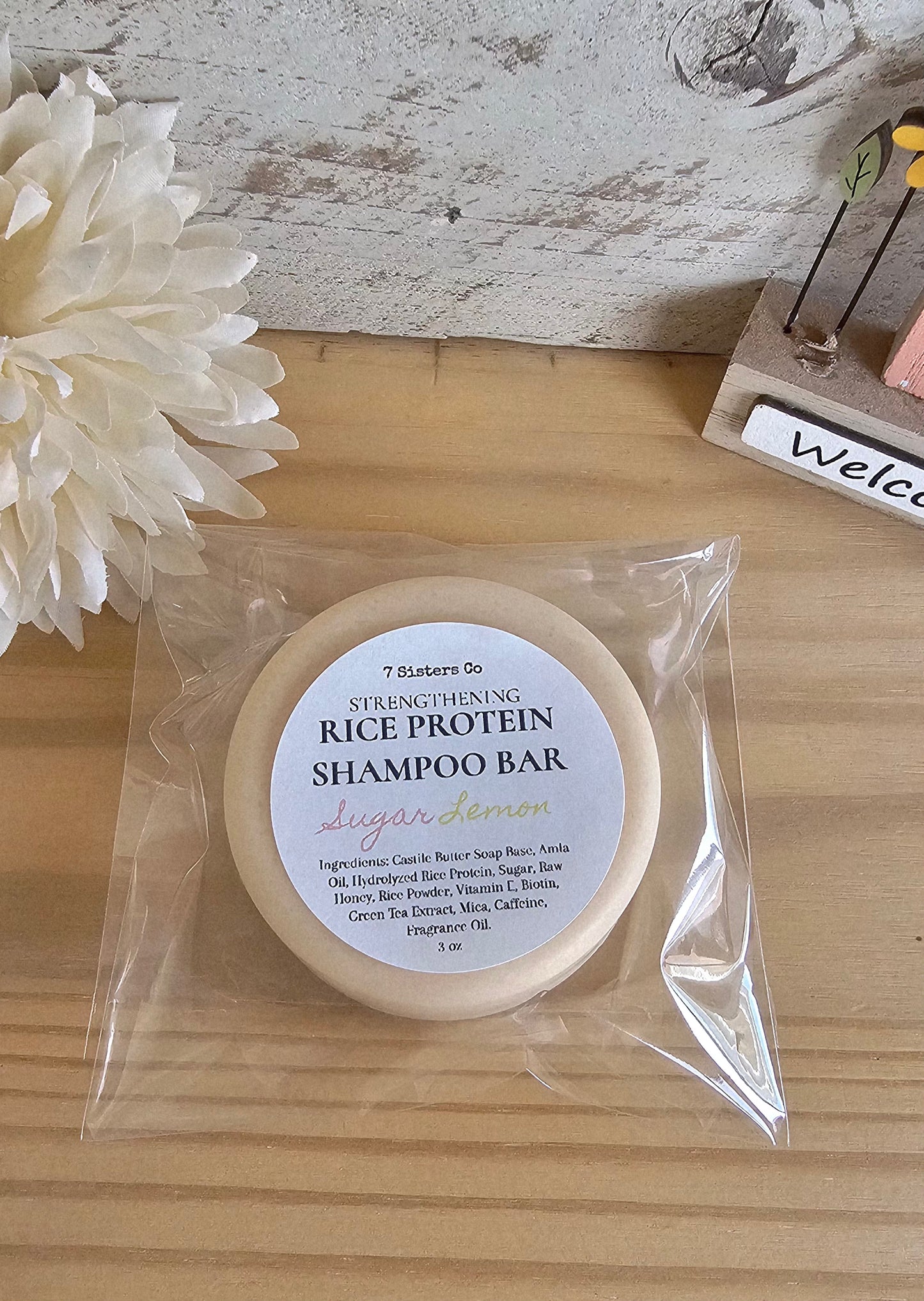 Rice Protein Shampoo Bar Sugar Lemon