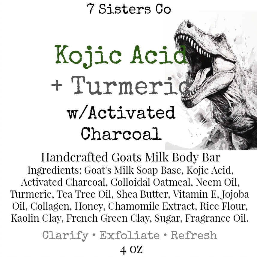 Kojic Acid Turmeric Charcoal Body Bar