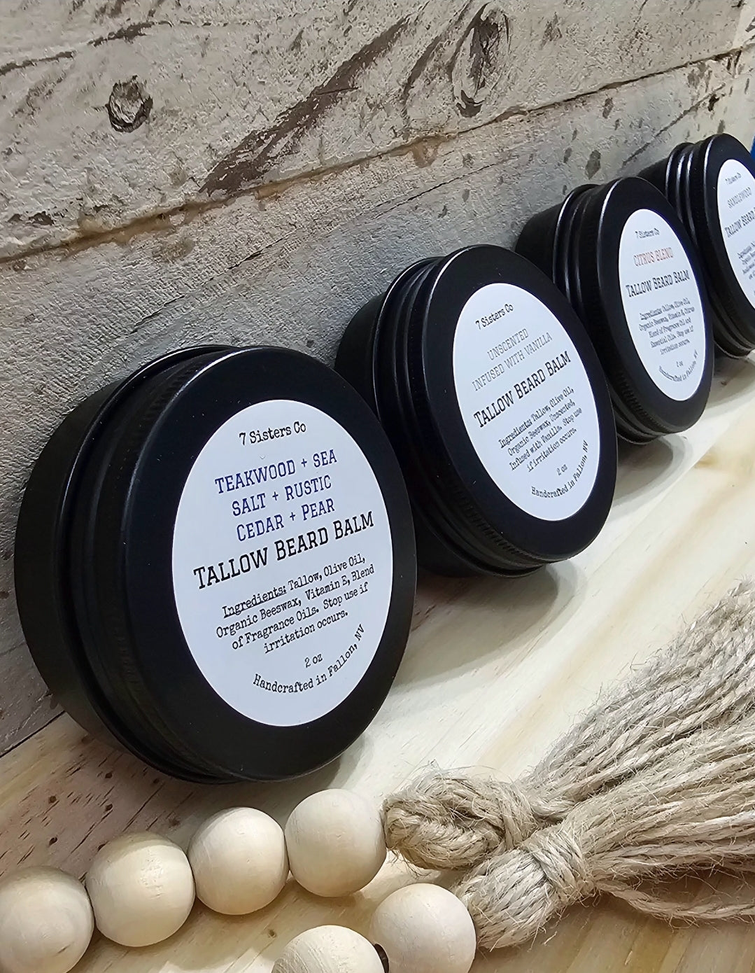 Tallow Beard Balm- Full Size 2oz