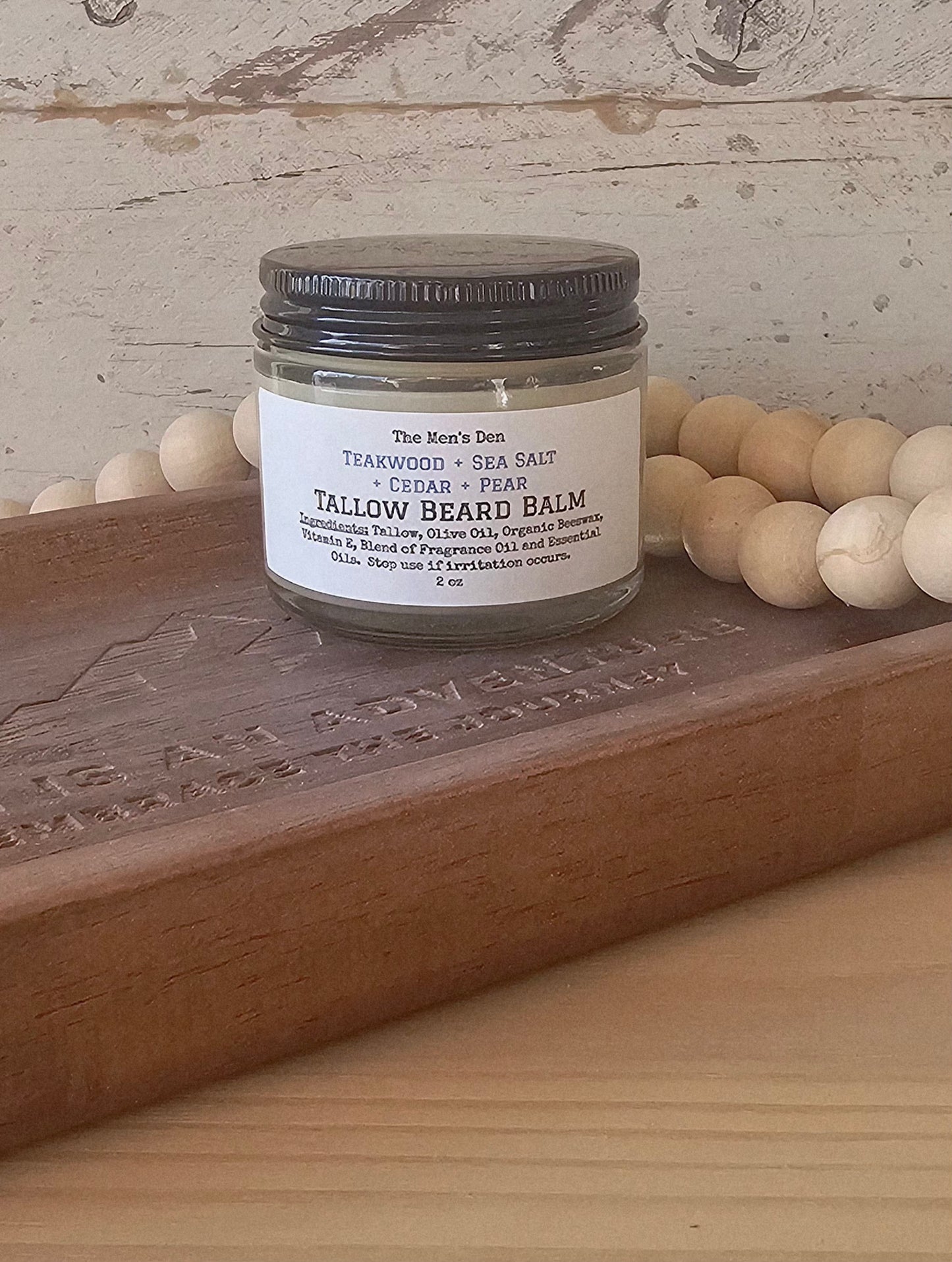 Tallow Beard Balm- Full Size 2oz