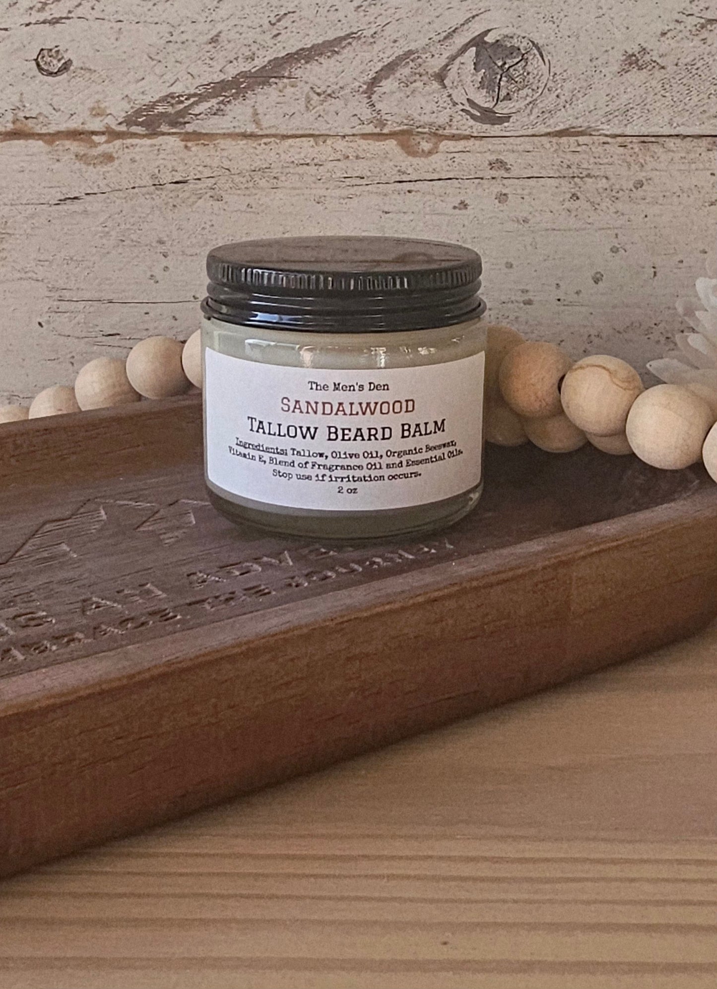 Tallow Beard Balm- Full Size 2oz
