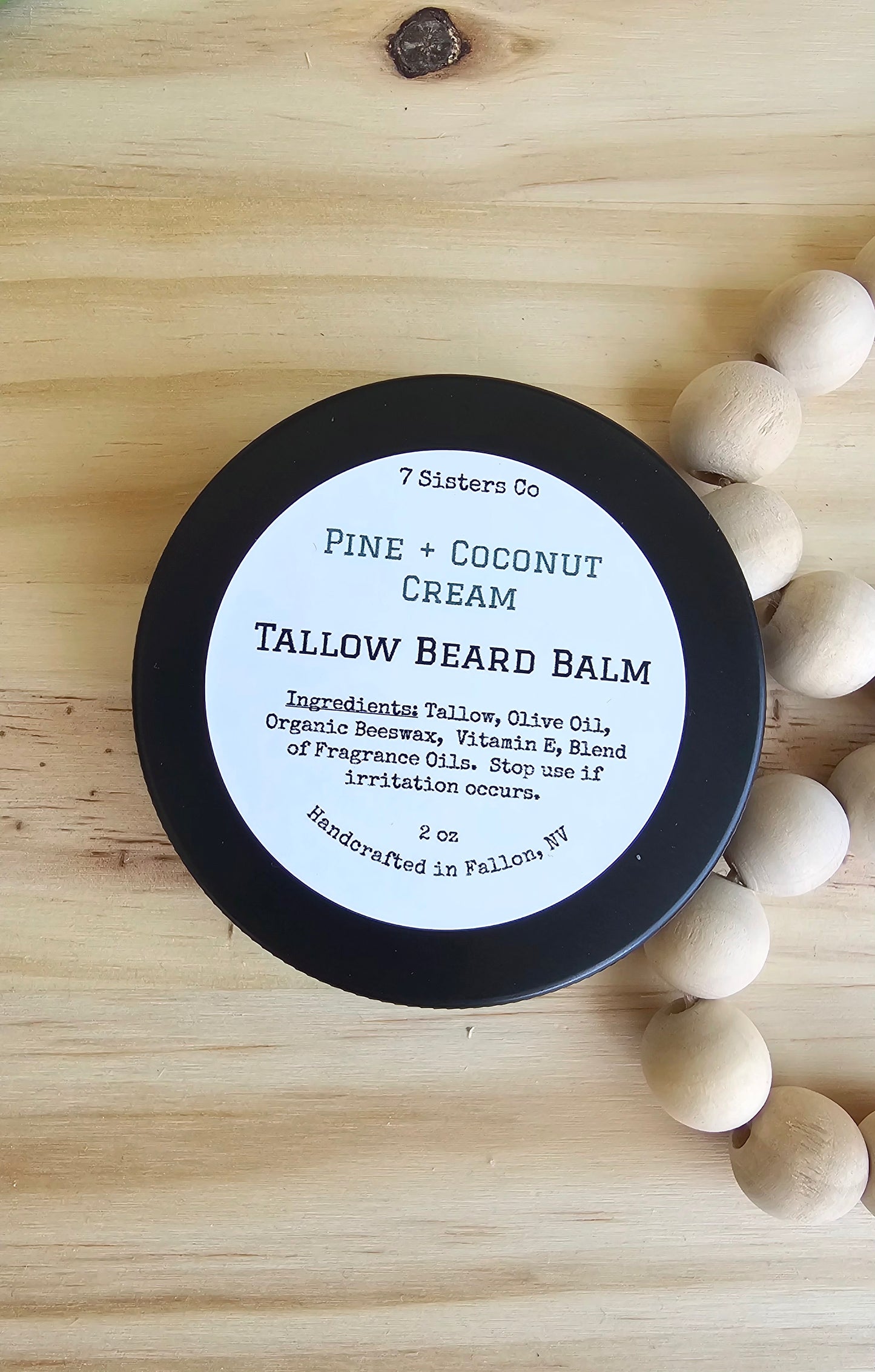 Tallow Beard Balm- Full Size 2oz