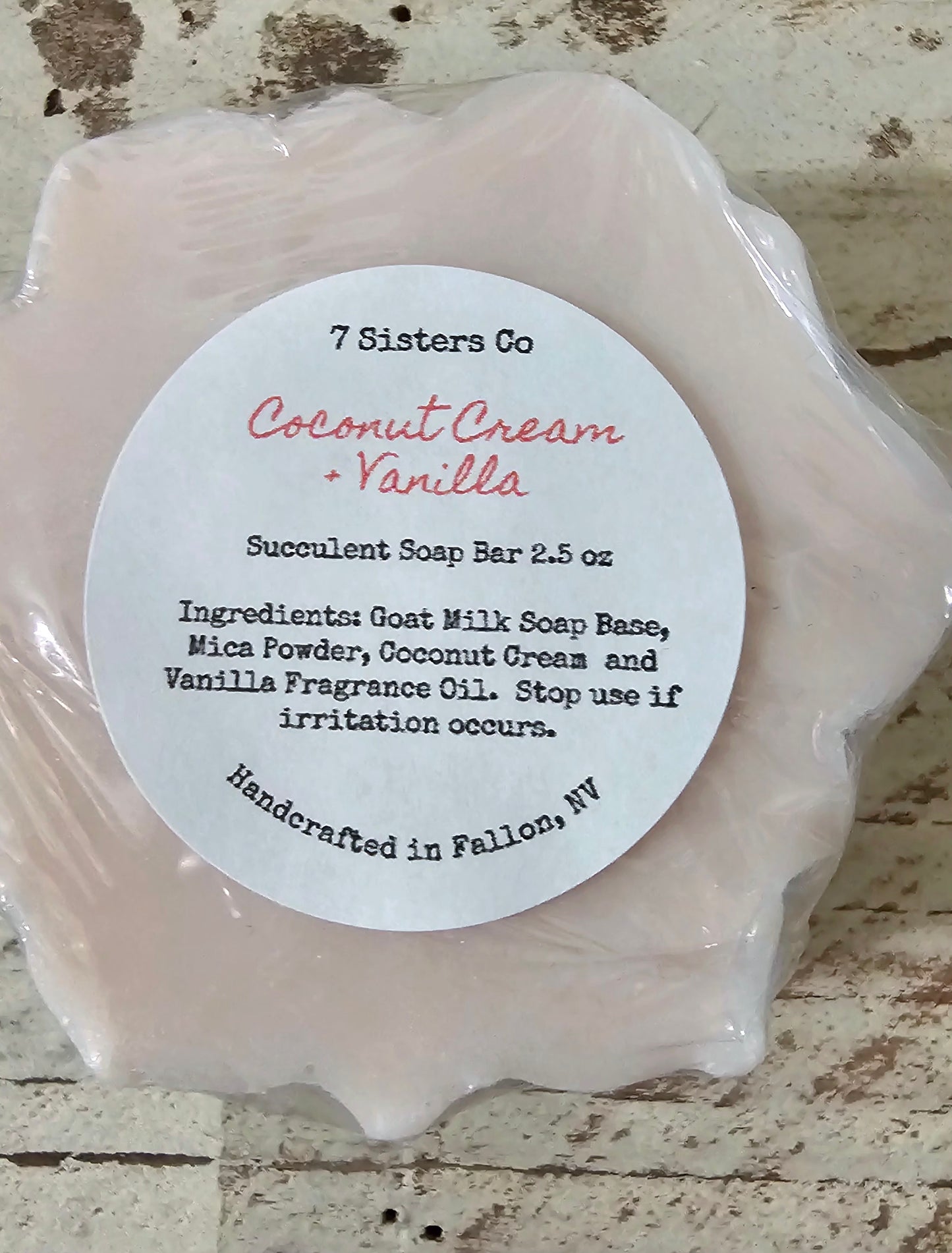 Coconut Cream + Vanilla 2.5 oz