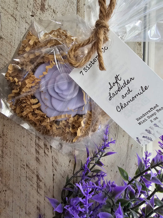 Soft Lavender and Chamomile Rose Bar 2 oz.