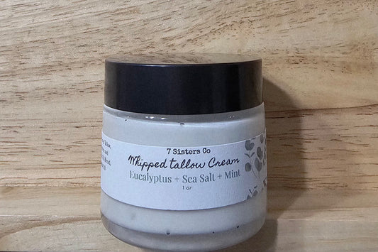 Eucalyptus, Sea Salt and Mint| Whipped Tallow Cream