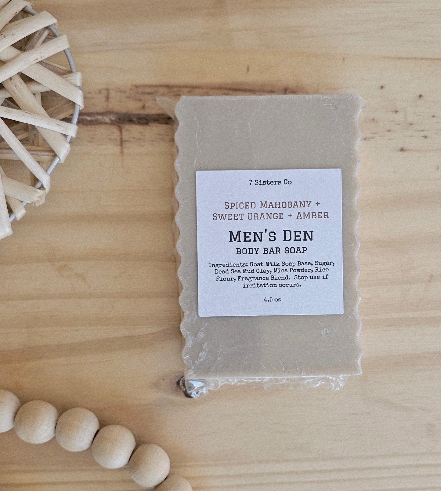 Men's Den Body Bar| Mahogany