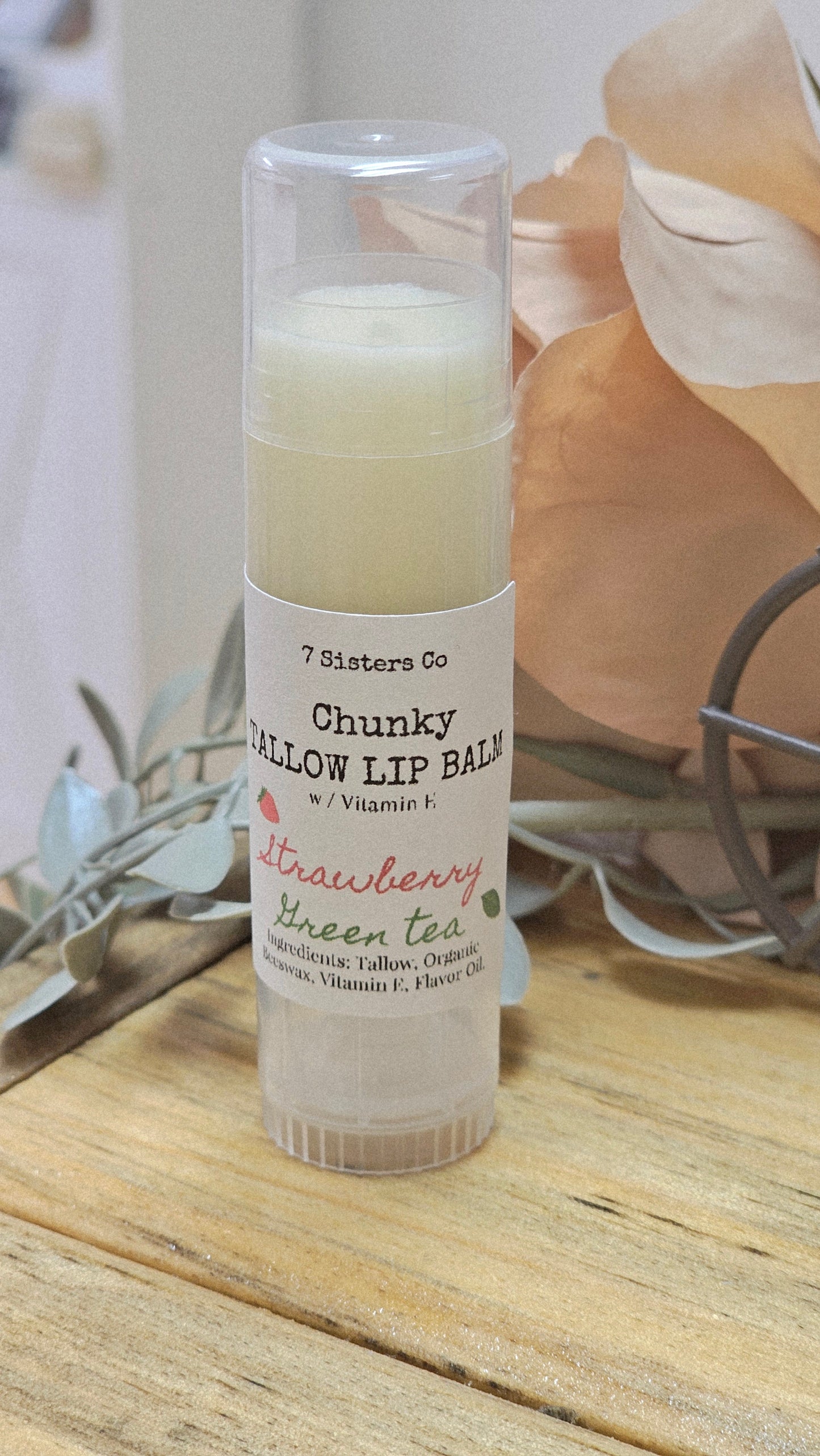 Chunky Tallow Lip Balm w/Vitamin E