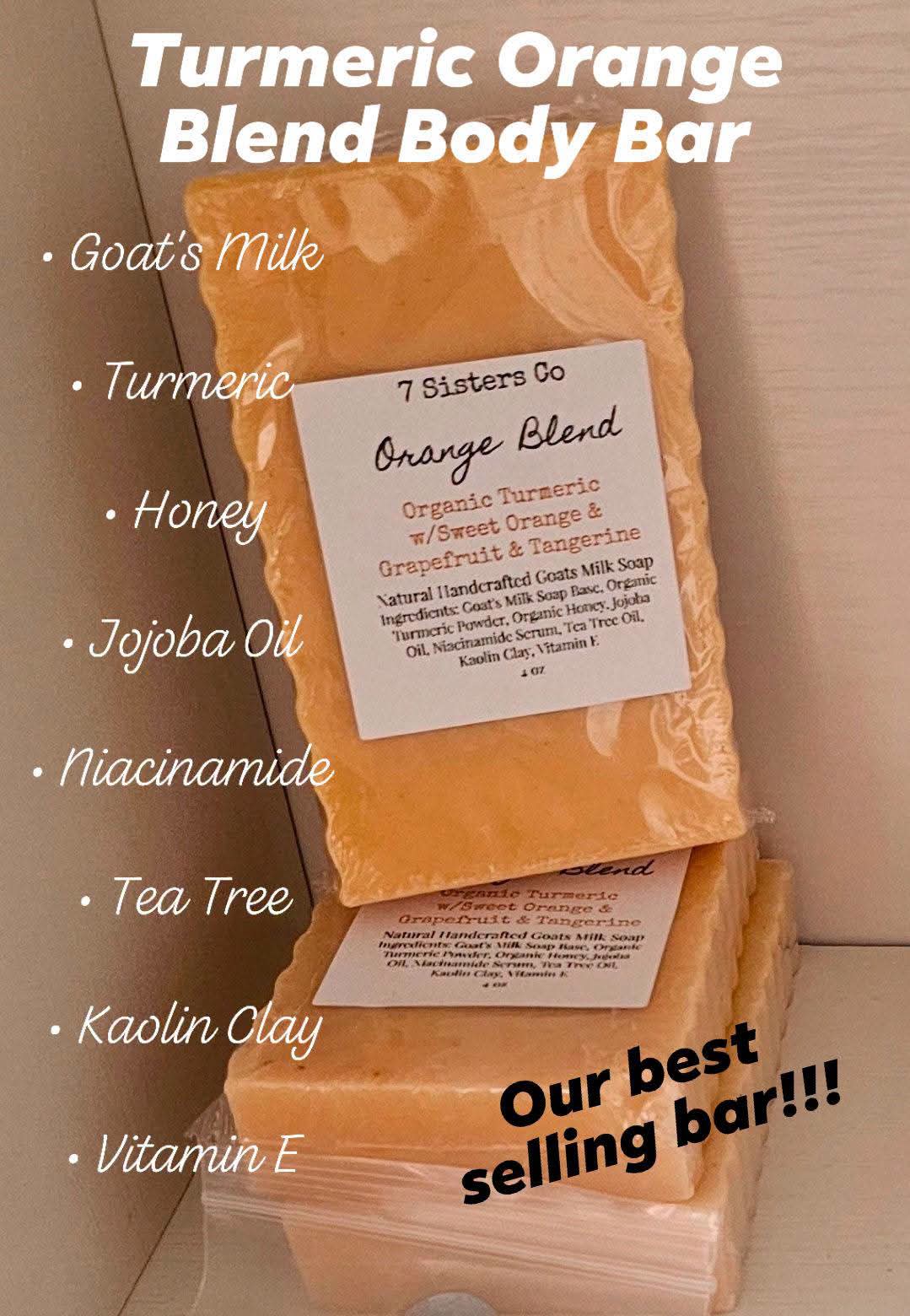 Turmeric Orange Blend Body Bar