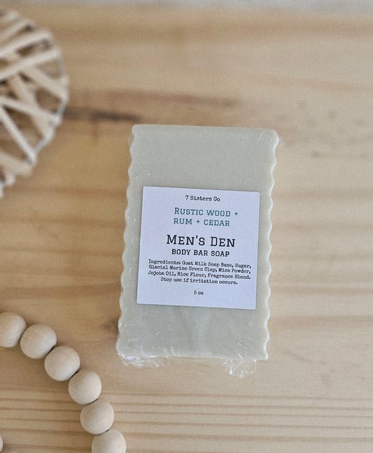 Men's Den Body Bar| Wood Rum