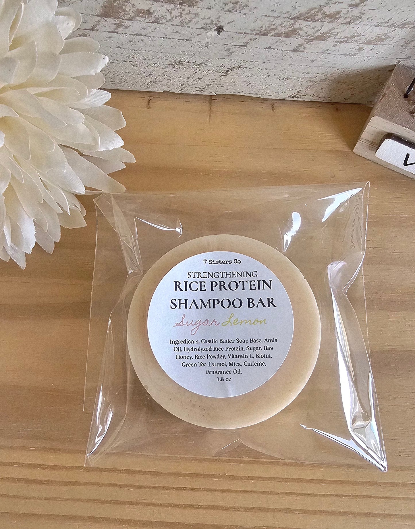 Rice Protein Shampoo Bar Sugar Lemon