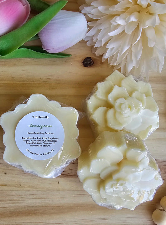 Lemongrass Succulent Bar Soap 2 oz.