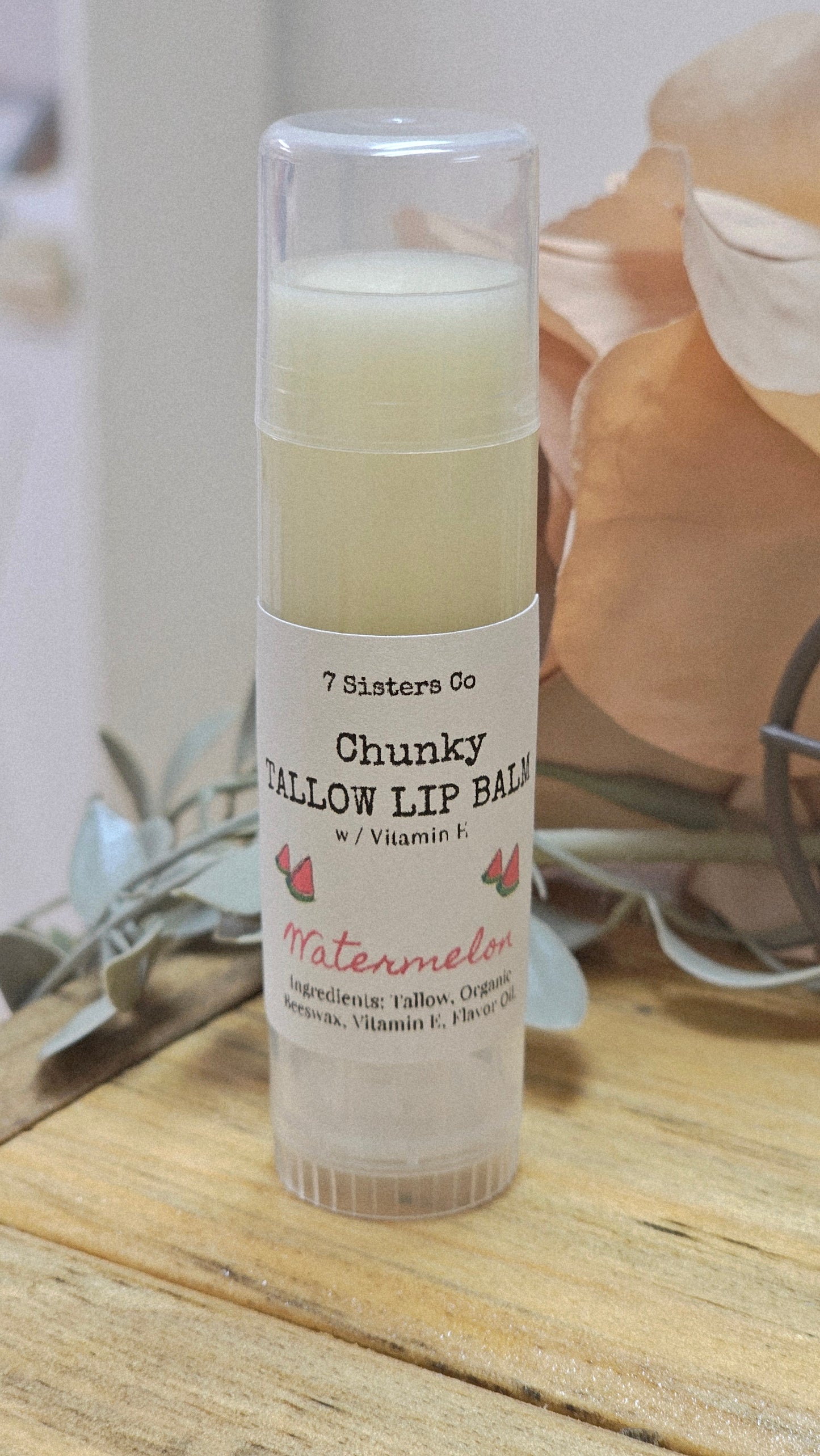Chunky Tallow Lip Balm w/Vitamin E