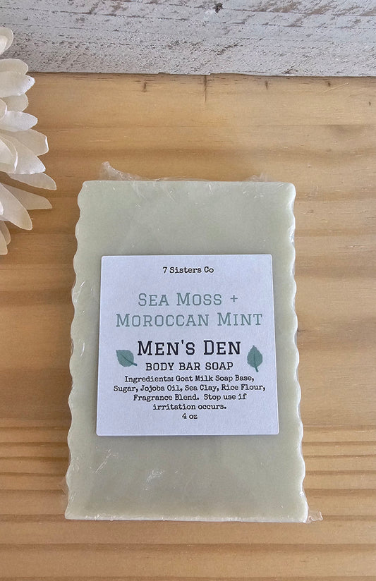 Men’s Den Body Bar | Sea Moss Moroccan Mint
