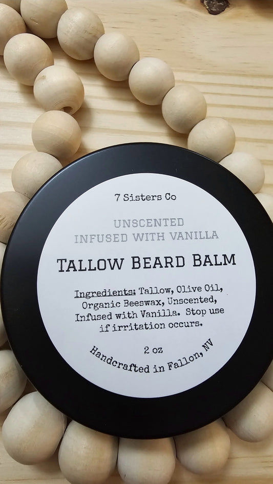 Tallow Beard Balm- Full Size 2oz