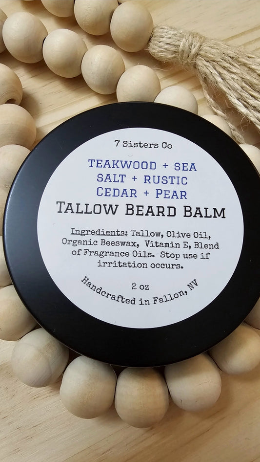 Tallow Beard Balm- Full Size 2oz
