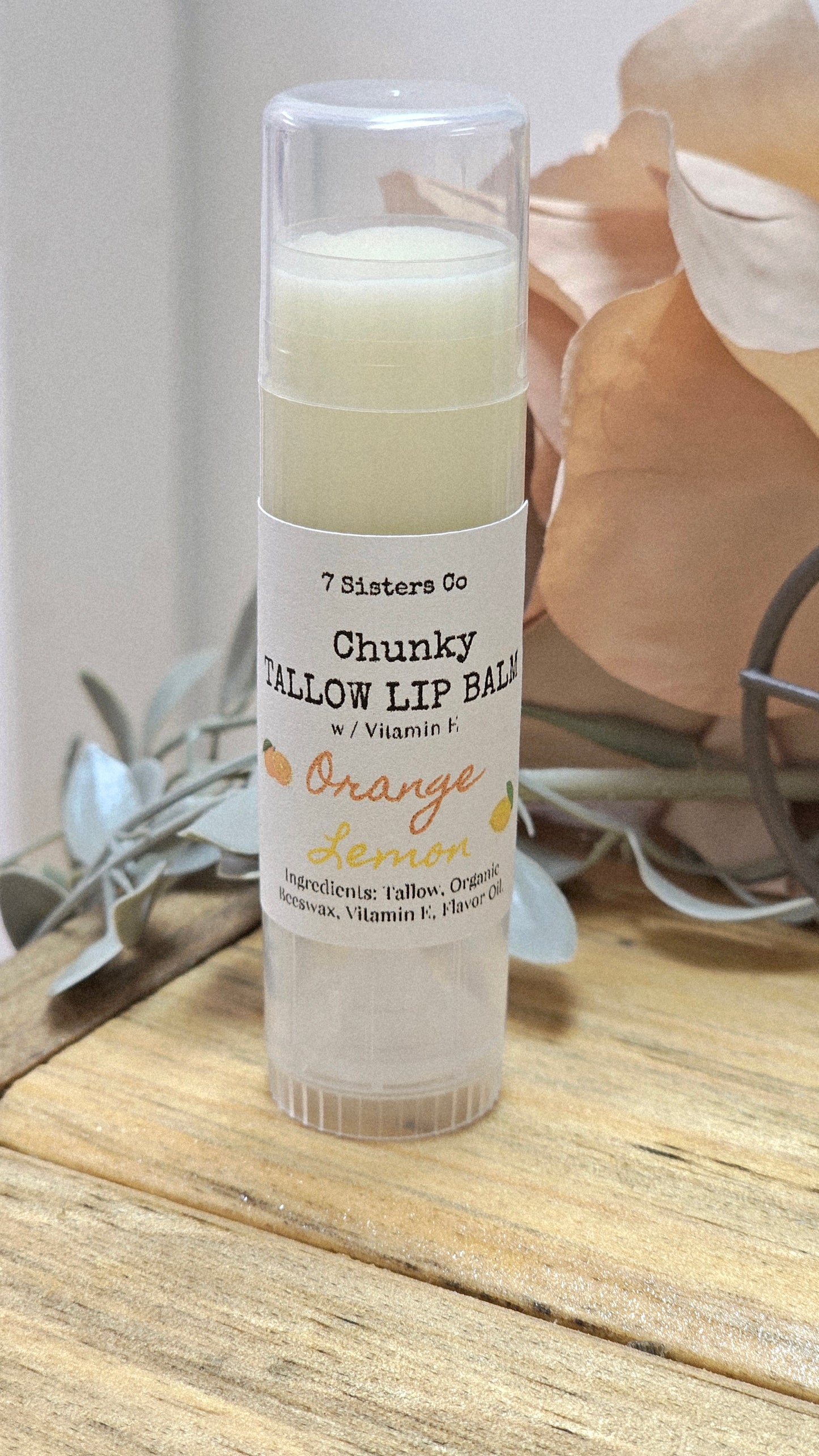 Chunky Tallow Lip Balm w/Vitamin E