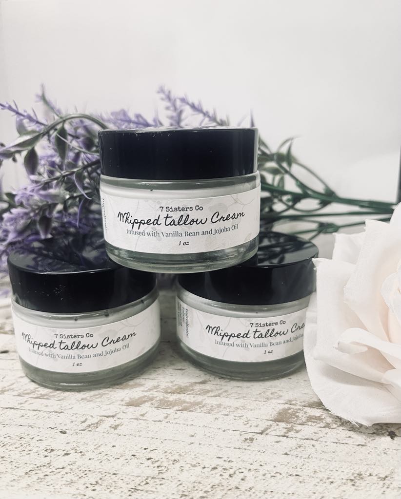 Whipped Tallow Cream|Vanilla Bean and Jojoba Oil| 1 oz.🐮