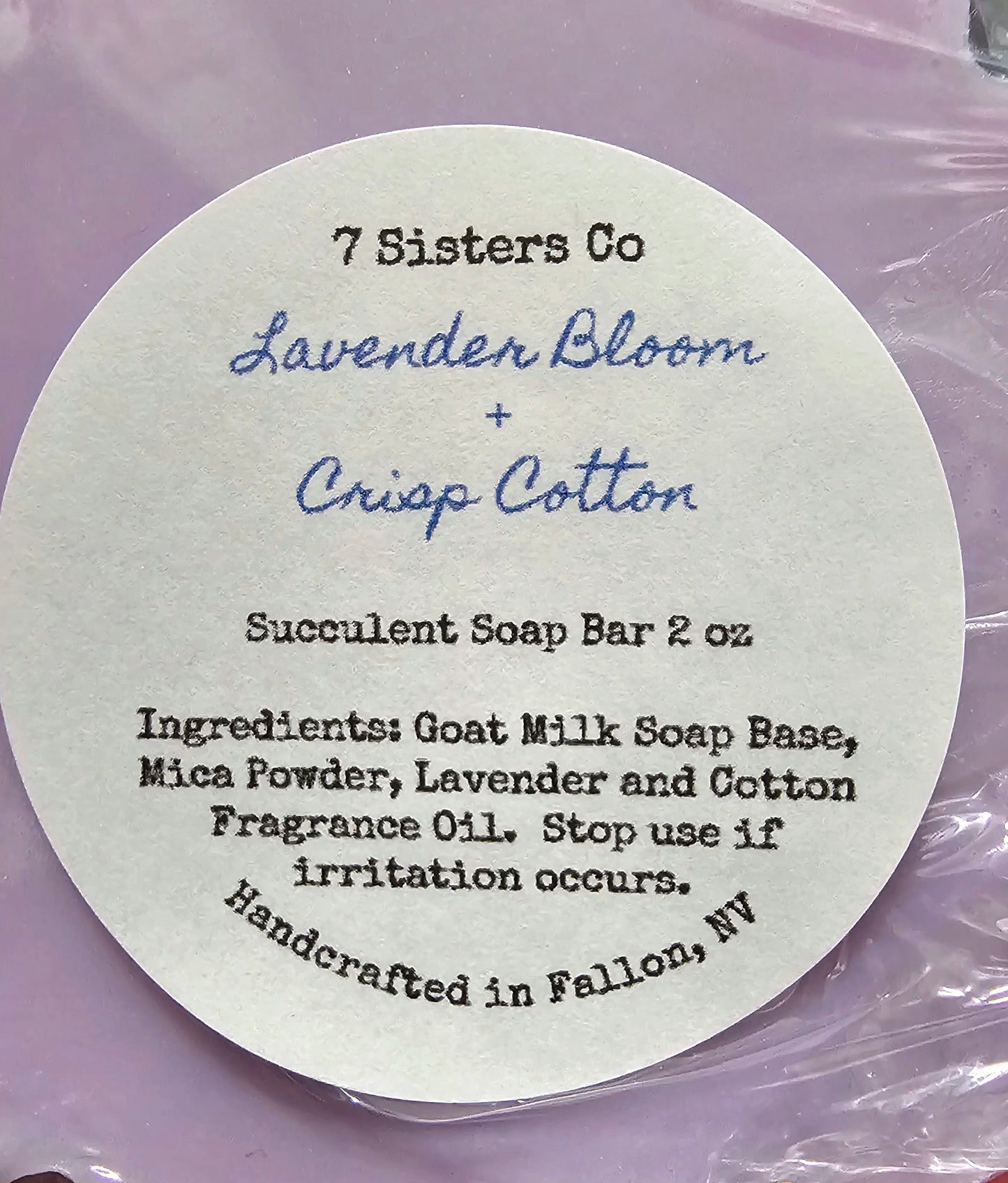Lavender Bloom + Crisp Cotton 2oz