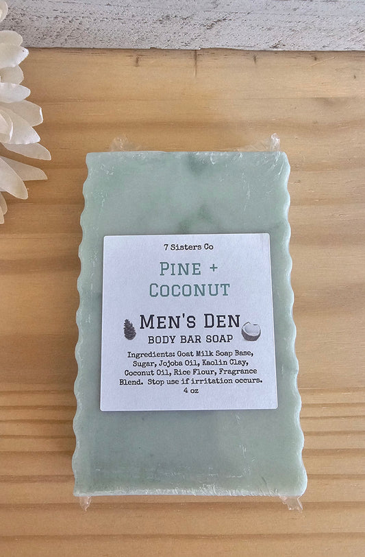 Men’s Den Body Bar | Pine and Coconut