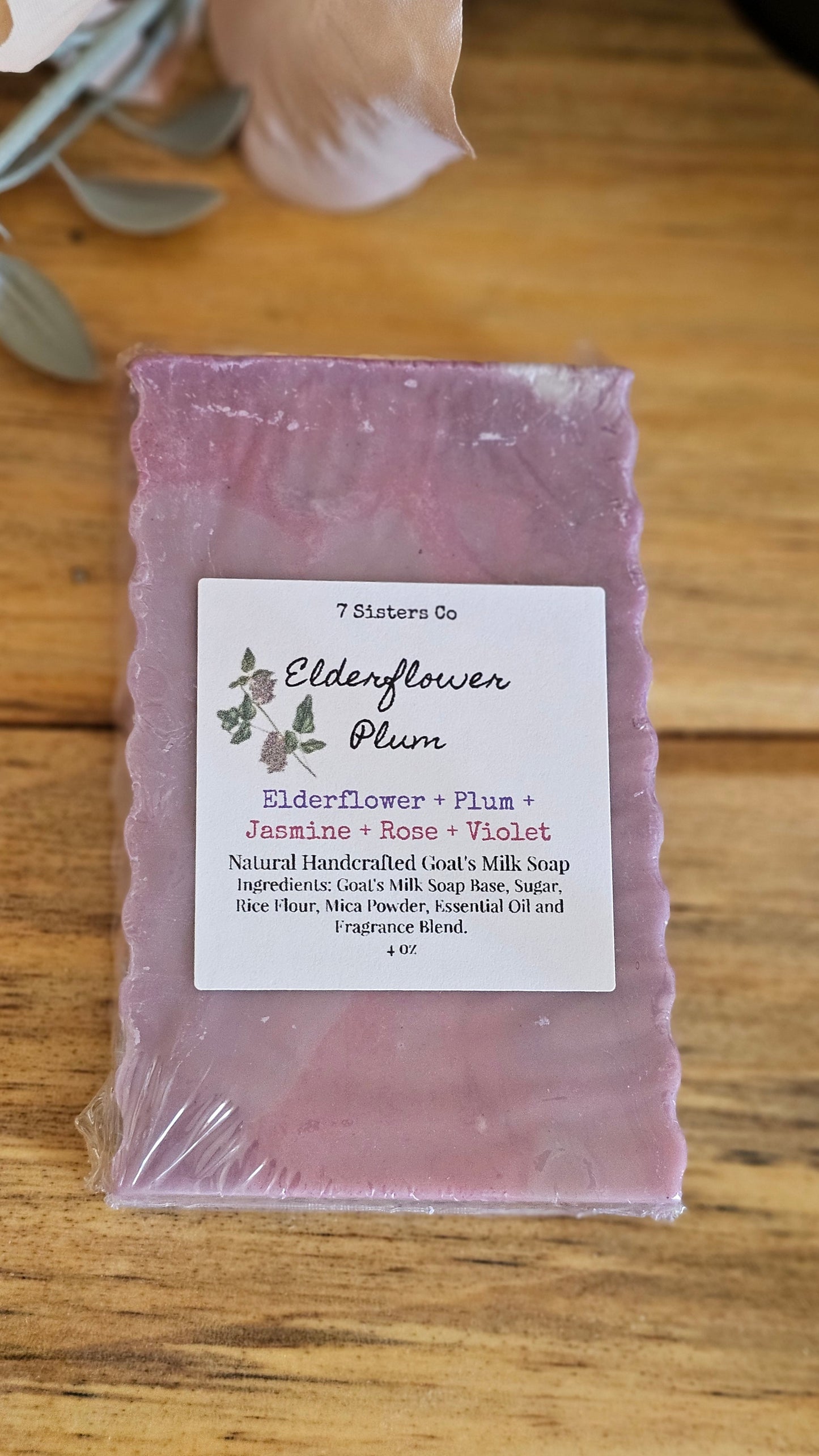 Elderflower Plum Body Bar